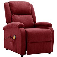 Shumee polohovací ušák vínové textil, 342430 - Massage Chair