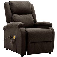 Shumee polohovací ušák tmavě hnědé textil, 342431 - Massage Chair