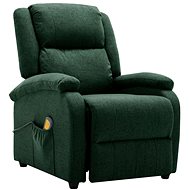 Shumee polohovací ušák tmavě zelené textil, 342432 - Massage Chair