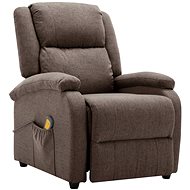 Shumee polohovací ušák taupe textil, 342434 - Massage Chair