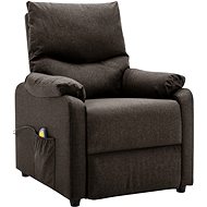 Shumee polohovací tmavě hnědé textil, 342463 - Massage Chair