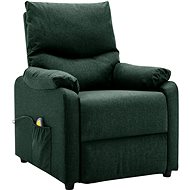 Shumee polohovací tmavě zelené textil, 342464 - Massage Chair