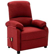 Shumee polohovací vínové textil, 3073855 - Massage Chair