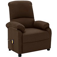 Shumee polohovací tmavě hnědé textil, 3073857 - Massage Chair