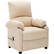 Shumee polohovací krémové textil, 3073861 - Massage Chair
