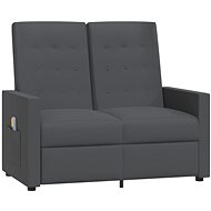 Shumee 2místné polohovací tmavě šedé textil, 3084378 - Massage Chair