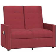Shumee 2místné polohovací vínové textil, 3084380 - Massage Chair