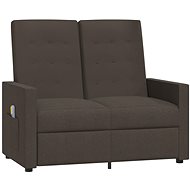 Shumee 2místné polohovací hnědé textil, 3084381 - Massage Chair