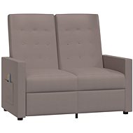 Shumee 2místné polohovací taupe textil, 3084382 - Massage Chair