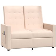 Shumee 2místné polohovací krémové textil, 3084383 - Massage Chair