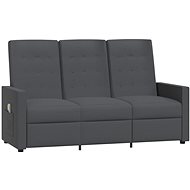 Shumee 3místné polohovací tmavě šedé textil, 3084385 - Massage Chair