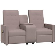 Shumee 2místné polohovací s držákem nápojů taupe, 3084396 - Massage Chair