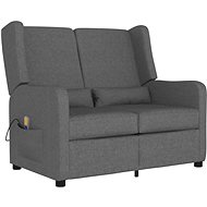 Shumee 2místné polohovací světle šedé textil, 3084461 - Massage Chair