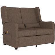 Shumee 2místné polohovací taupe textil, 3084466 - Massage Chair