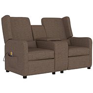 Shumee 2místné polohovací s držákem nápojů taupe, 3084480 - Massage Chair