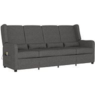Shumee 4místné polohovací tmavě šedé textil, 3084483 - Massage Chair