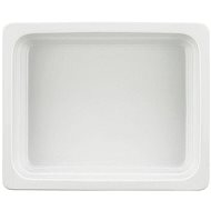 SCHÖNWALD Gastrobowl 1/2 , 325 × 265 mm, h = 20 mm, white, porcelain - Gastro Container
