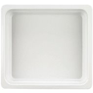 SCHÖNWALD Gastrobowl 2/3 , 354 × 325 mm, h = 65 mm, white, porcelain - Gastro Container