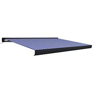 Cassette Awning with Motor 350 x 250cm Blue-white - Awning