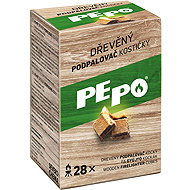 PE-PO Wooden fire starter cubes 28 pcs - Firelighter