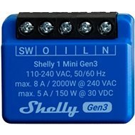 Shelly Plus 1 Mini, spínací modul, WiFi, Gen3 - Spínač