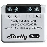 Shelly PM Mini Gen3 fogyasztásmérő modul 16A - WiFi, Bluetooth - WiFi kapcsoló