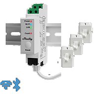 Shelly Pro 3EM 120 A, měřič spotřeby vč. 3 svorek, WiFi, LAN, Matter - Energy Consumption Meter
