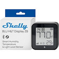 Shelly Blu H&T Display, Zigbee, Bluetooth, Black - Humidity Sensor