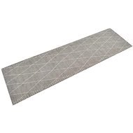 SHUMEE Kuchyňský koberec, omyvatelný, 45 × 150 cm, samet, kosočtverce - Koberec