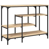 SHUMEE Konzolový stolek s policemi 100 × 35 × 75 cm, dub sonoma - Console Table
