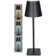 Solight LED rechargeable lamp Lucca, black - Table Lamp