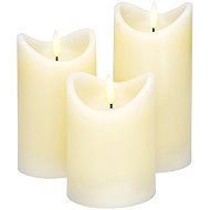 Solight natural wax LED candle set, 3pcs - LED Candle