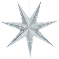 Solight LED poinsettia silver, hanging, timer, 60 cm, 20x LED - Christmas Lights