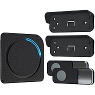 Solight 1L67BDT wireless doorbell, 2 buttons, for socket, 200 m, learning code, black - Doorbell