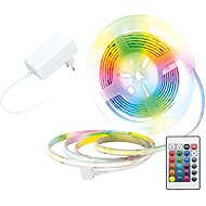 Solight LED SMD RGB pásek, sada s adpatérem, 3m, dálkové ovládání, 10 W/m, multicolor - LED Light Strip