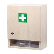 Wall-mounted wooden first aid kit for 10 persons - First-Aid Kit 