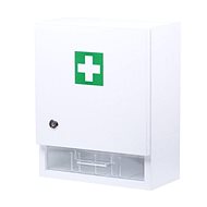 Wall-mounted first aid box for 10 persons white - First-Aid Kit 