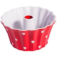 Ceramic bundt cake mould red 20 cm - Baking Mould