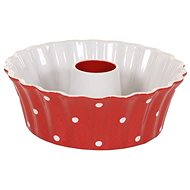 Ceramic bundt cake mould red 30 cm - Baking Mould