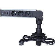 IN Swivel Bar, 3 Sockets + 2 USB - Surge Protection Socket Strip