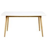 Jedálenský stôl Nagano, 150 cm, biely/dub - Jedálenský stôl
