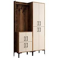 Dalenor Předsíňová stěna Berlin, 200 cm, krémová - Předsíňová stěna
