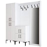 Dalenor Předsíňová stěna Berlin, 200 cm, bílá - Předsíňová stěna
