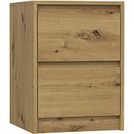 Artenat Noční stolek Karo 2, 55 cm, dub - Noční stolek
