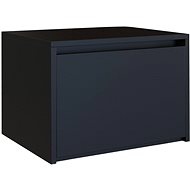 Artenat Noční stolek Karo, 45 cm, černá matná - Noční stolek