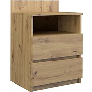 Artenat Noční stolek Malva 1, 40 cm, dub  - Noční stolek