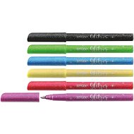 Stylex Glitter felt tip pens, 6 basic colours - Felt Tip Pens