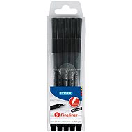 Stylex Fineliner černý 0,4 mm, 5 ks - Fineliner Pens