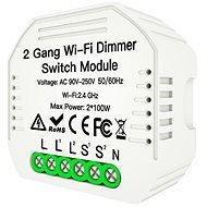 MOES Hidden WiFi smart Dimmer switch 2gang - WiFi spínač
