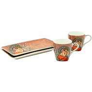 Home Elements Espresso chapo set , 75 ml, Mucha dark - Set of Cups